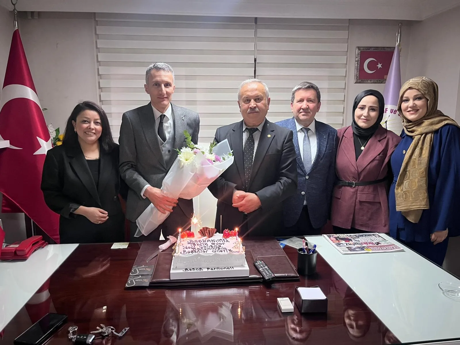 BESOB Personelinden Başkan Mustafa Yaman’a Sürpriz Karşılama